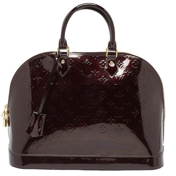 SALE!! Louis Vuitton Amarante GM Vernis Alma Bag - Picture 3 of 14